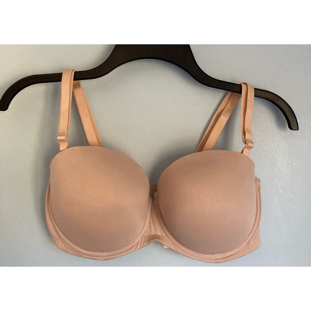 🤑Victoria's Secret PINK Strapless/Multiway Bra Beige 36D